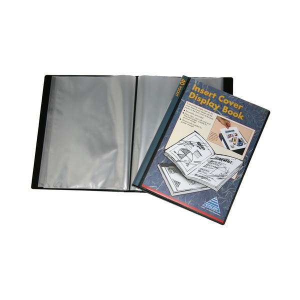 Colby 245A Display Book with Insert A4 40 Pocket Black