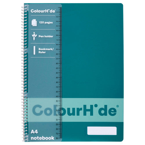ColourHide Notebook A4 120 Pages Teal Green Pack of 10
