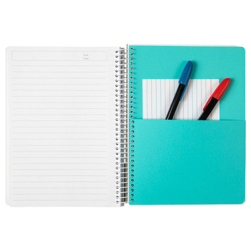 ColourHide A5 2-Subject Notebook 300 Pages Black Pack of 5