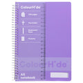 ColourHide Notebook A5 200 Pages Lavender Pack of 5