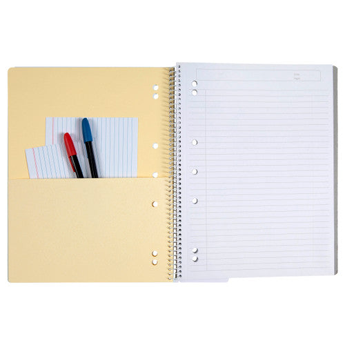 ColourHide Lecture Book A4 140 Page Black Pack of 10
