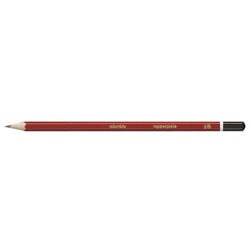 Columbia Copperplate Lead Pencils Hexagonal 2B Pack 2