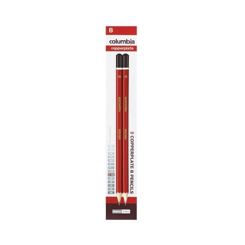 Columbia Copperplate Lead Pencils Hexagonal B Pack 2