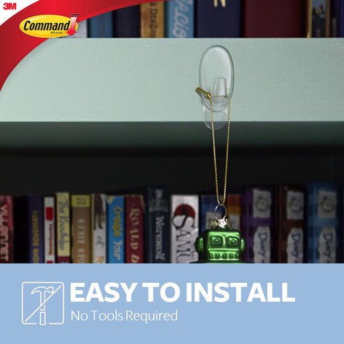Command Hooks Small Clear 2 Pack (450g)