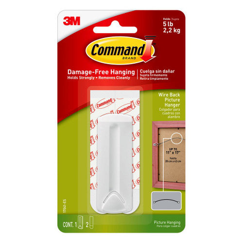 Command Wire-Back Picture Hanger White (2.2kg)