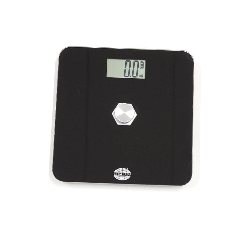 Compass Battery-Free Bathroom Scale Black Pack of 6