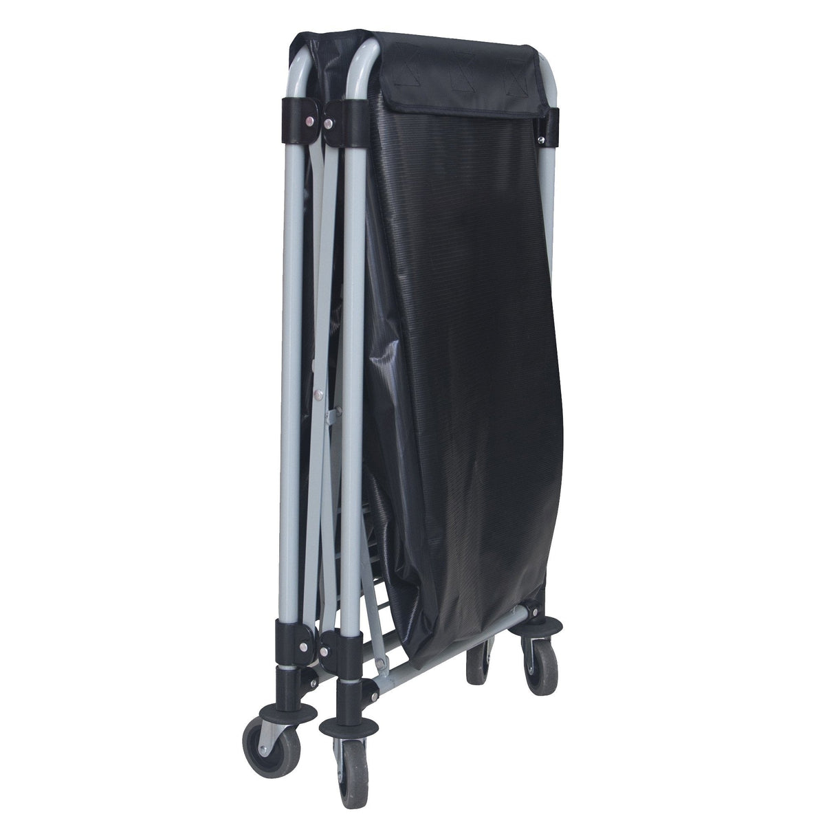 Compass Collapsible Laundry Cart 2 x 150L Twin Vinyl Bags