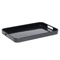 Compass Large Melamine Tray with Side Handles Black