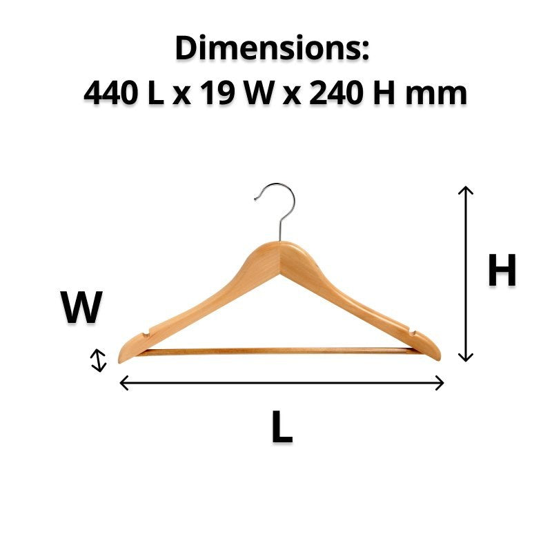 Compass Light Wood Luxury Hook Hanger 19mm Pack of 50