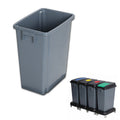Compass Recycling Bin 60L Grey (Minimum Order 3 Units)