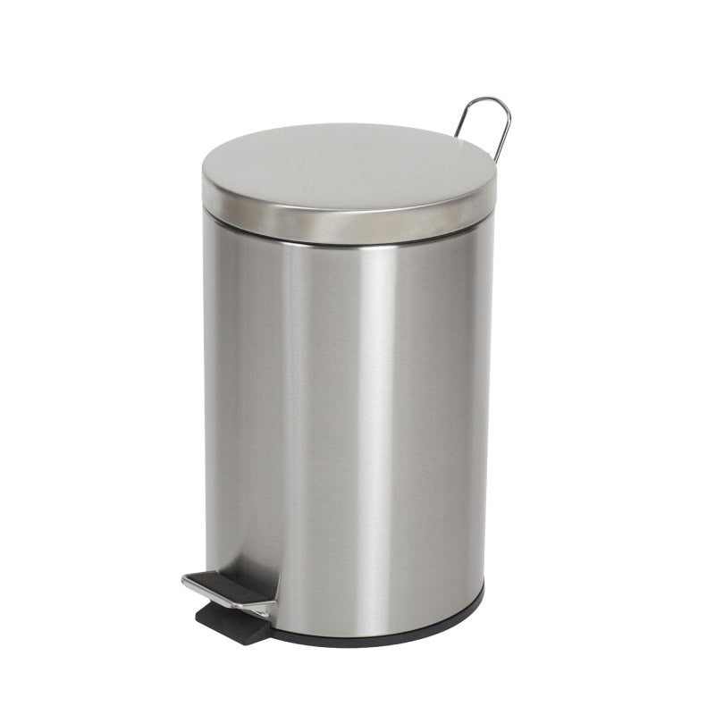 Compass Round Pedal Bin Stainless Steel 12L