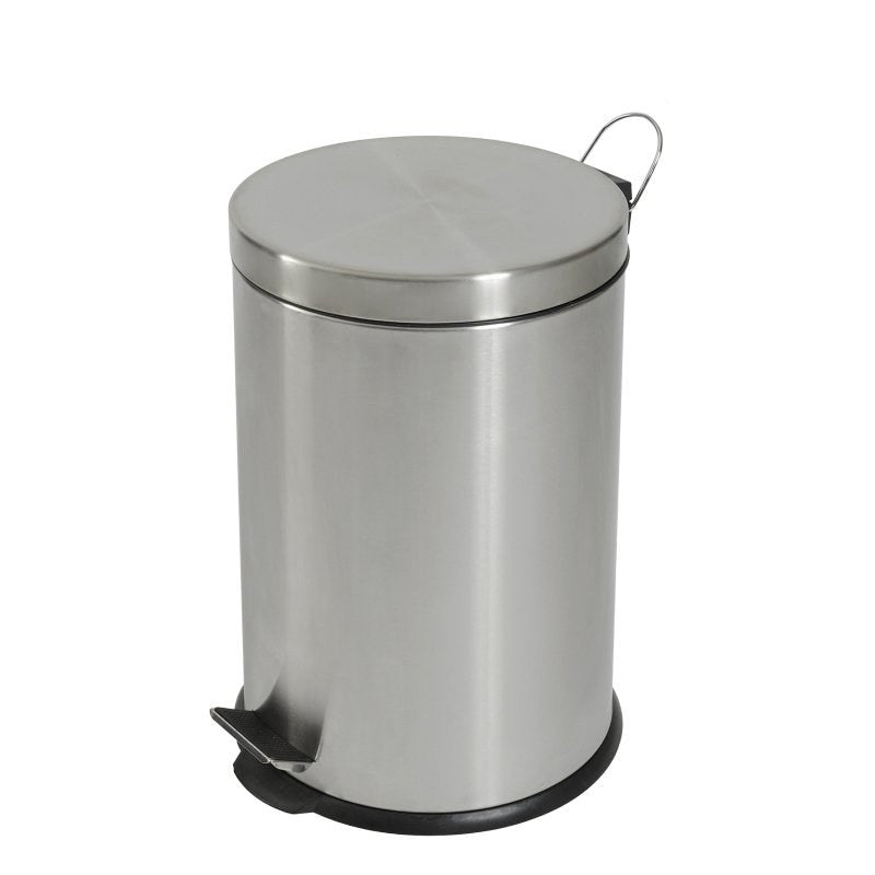 Compass Round Pedal Bin Stainless Steel 20L