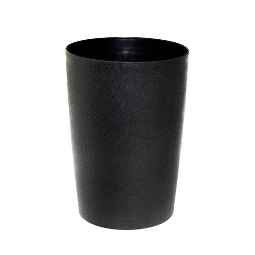 Compass Round Tidy Bin Black 8L