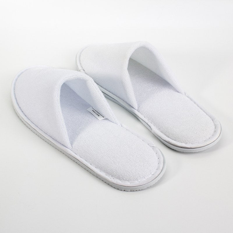 Compass Hotel Slippers Closed Toe Terry Cotton Pack of 100