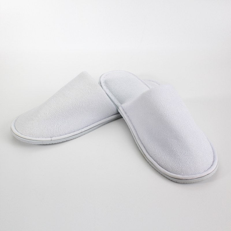 Compass Hotel Slippers Closed Toe Terry Cotton Pack of 100