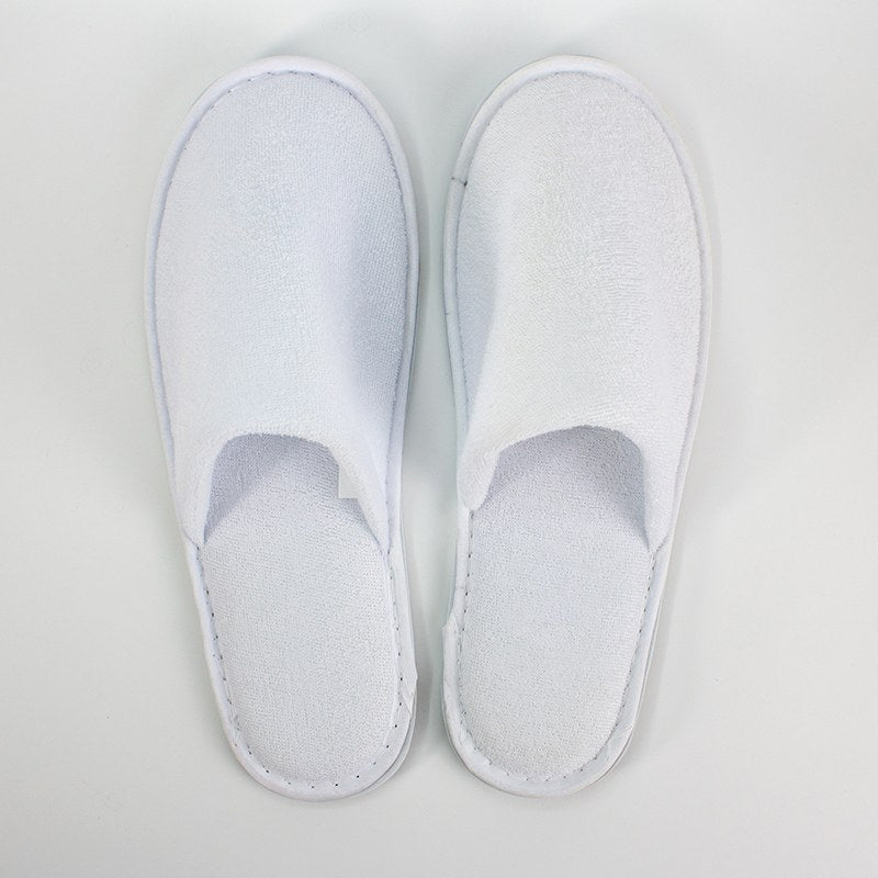 Compass Hotel Slippers Closed Toe Terry Cotton Pack of 100