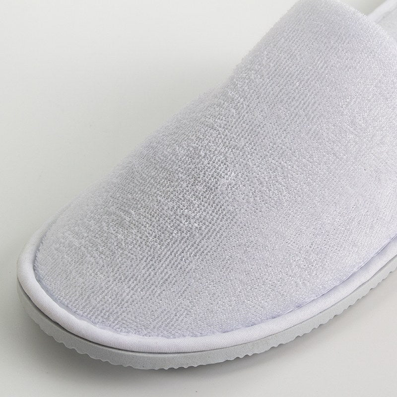 Compass Hotel Slippers Closed Toe Terry Cotton Pack of 100