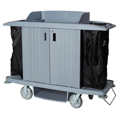 Compass Housekeeping Trolley Fixed Wheel Grey