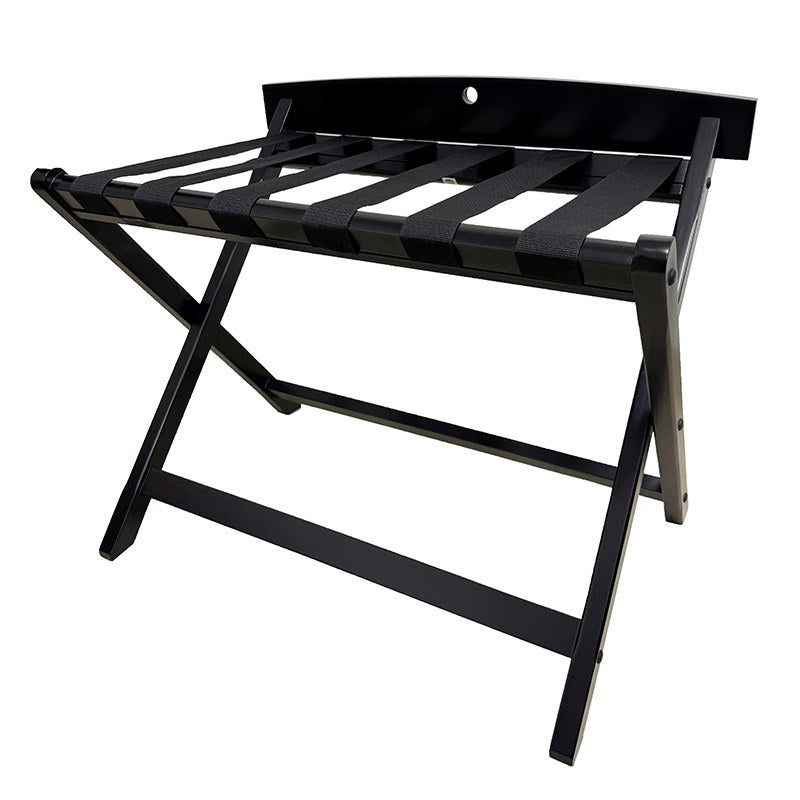 Compass Wooden Luggage Rack Black Pack of 2