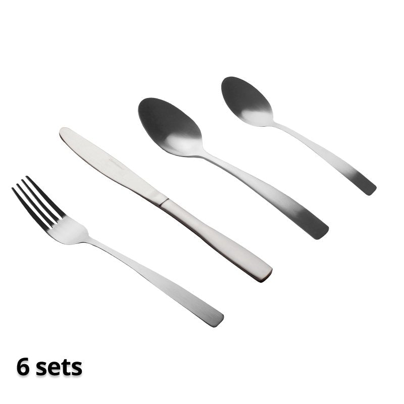 Connoisseur 24 Piece Stainless Steel Cutlery Set with Caddy