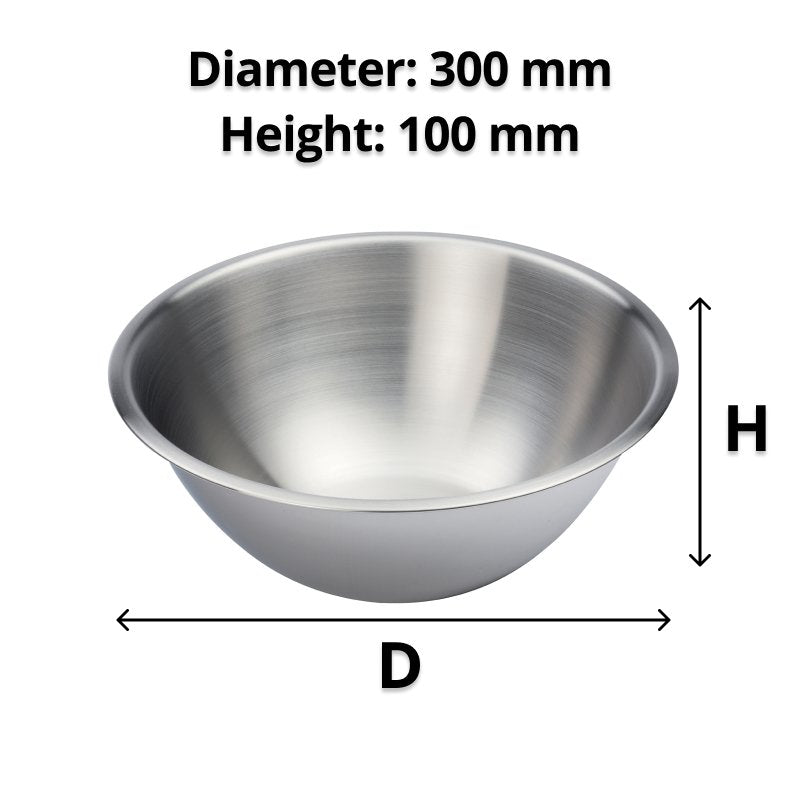 Connoisseur Deluxe Stainless Steel Mixing Bowl 4L Pack of 12