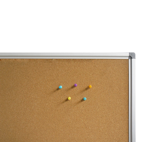Rapidline Standard Corkboard 1200 x 15 x 1200mm Aluminium Frame