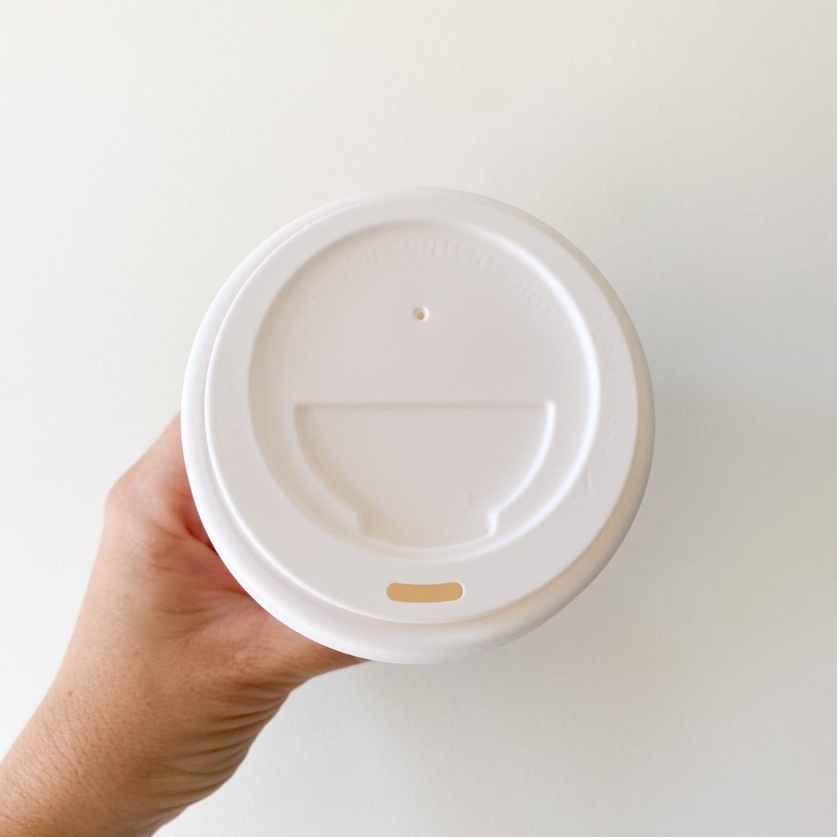 Creative Cafe Co 80mm PP Hot Cup Lids White - Carton 1000