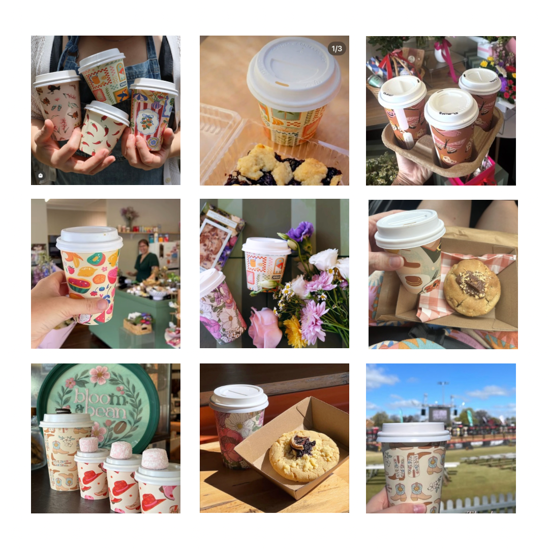 Creative Cafe Co 90mm PP Hot Cup Lids White - Carton 1000