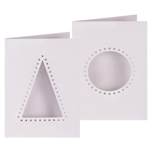 Zart Christmas Cut-Out Threading Cards Pack of 10