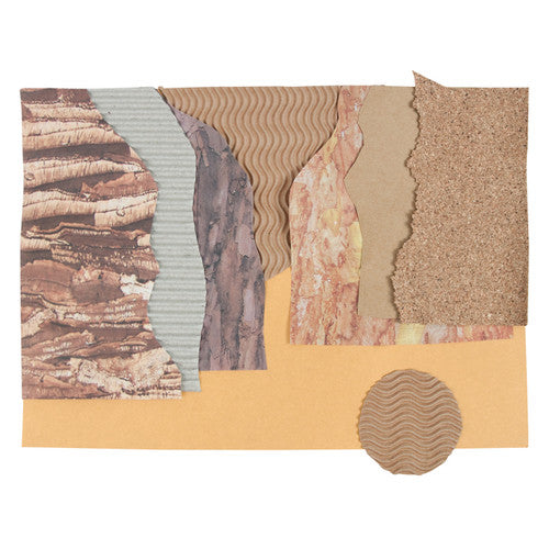 Zart Natural Corrugated Card A4 Pack of 20