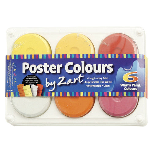 Zart Poster Colour Palette Warm Set of 6