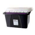 Crystalfile Enviro Porta Box 32L Clear Lid Black Base