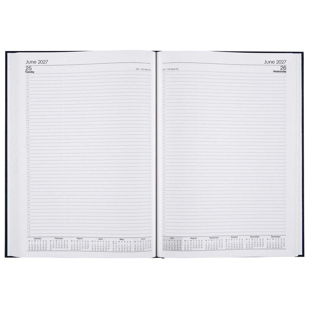 Cumberland Casebound Diary 2027 A4 Day To A Page Black