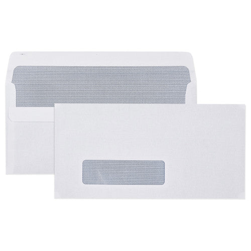 Cumberland Envelope Self Seal Window Face Secretive DL 110 x 220mm Box of 500