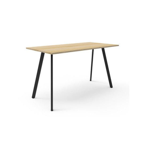 Rapidline Eternity High Bar Table 1500 x 750 x 1050mm Natural Oak / Black Satin