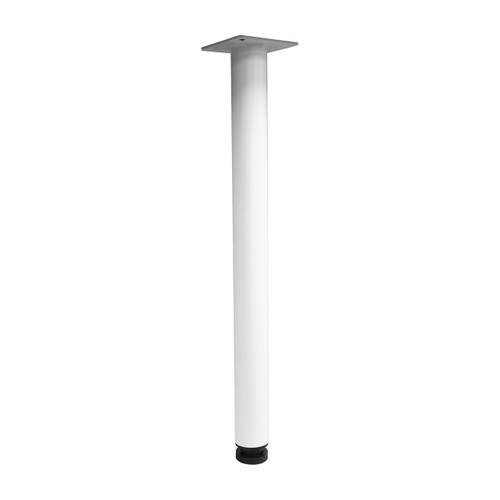 Rapidline Round Leg Set of 4 60mm Diameter Only White for Workstation