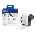 Brother DK-N55224 54mm x 30.48m Black on White Non-Adhesive Paper Roll