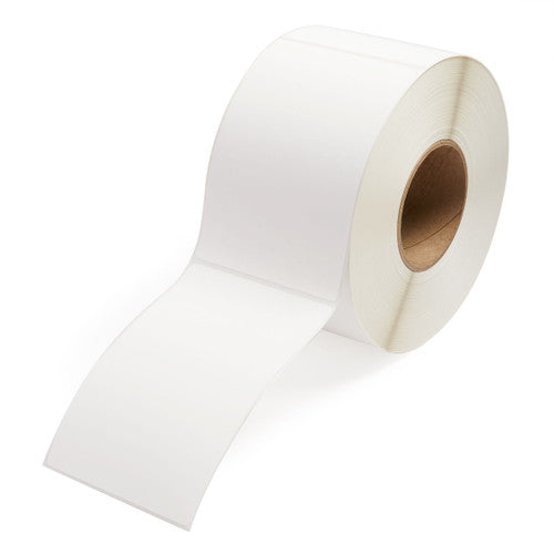 Direct Thermal Labels Permanent Adhesive Perforated 102 x 74mm Core 25mm White Roll of 1000