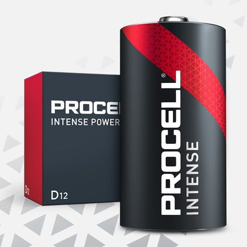Procell Intense Power Alkaline D 1.5V Battery Pack of 12