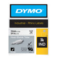 Dymo Rhino Heat Shrink Tube Label Tape 19mm x 1.5m Black on White