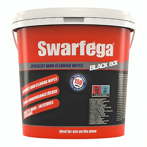 Deb Swarfega Black Box Specialist Wipes Bucket of 150 Pack of 4