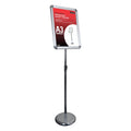 Deflecto A3 Silver Foyer Stand Snap Frame