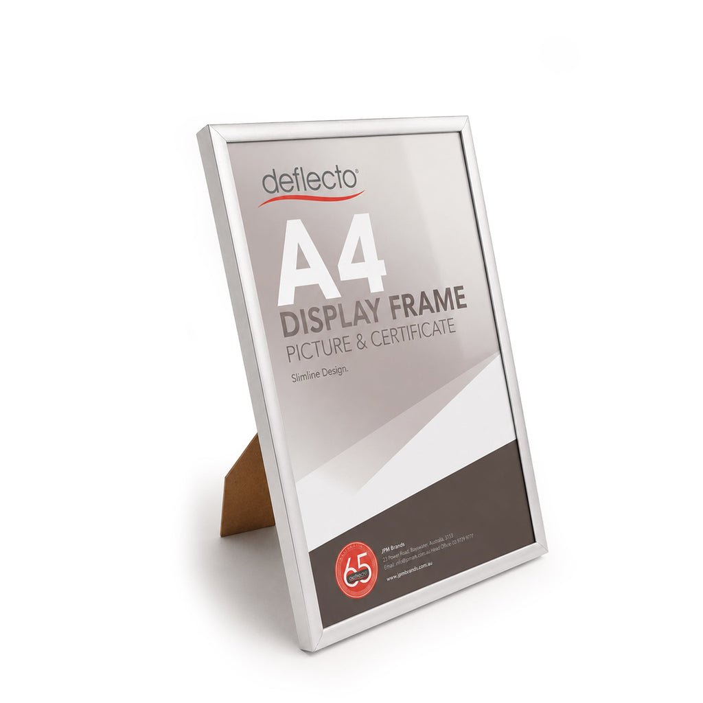 Deflecto A5 Silver Picture and Certificate Frame