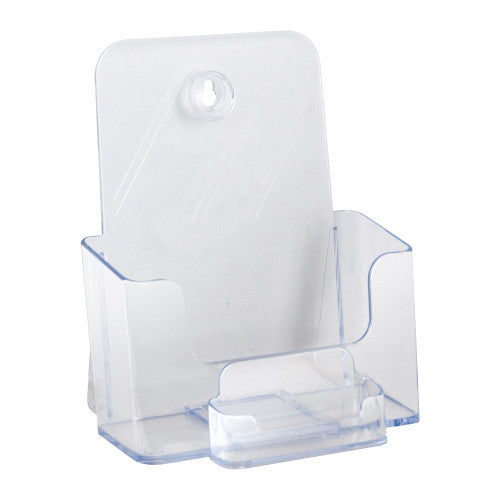 Deflecto Brochure Holder with Business Card Holder A5 Portrait