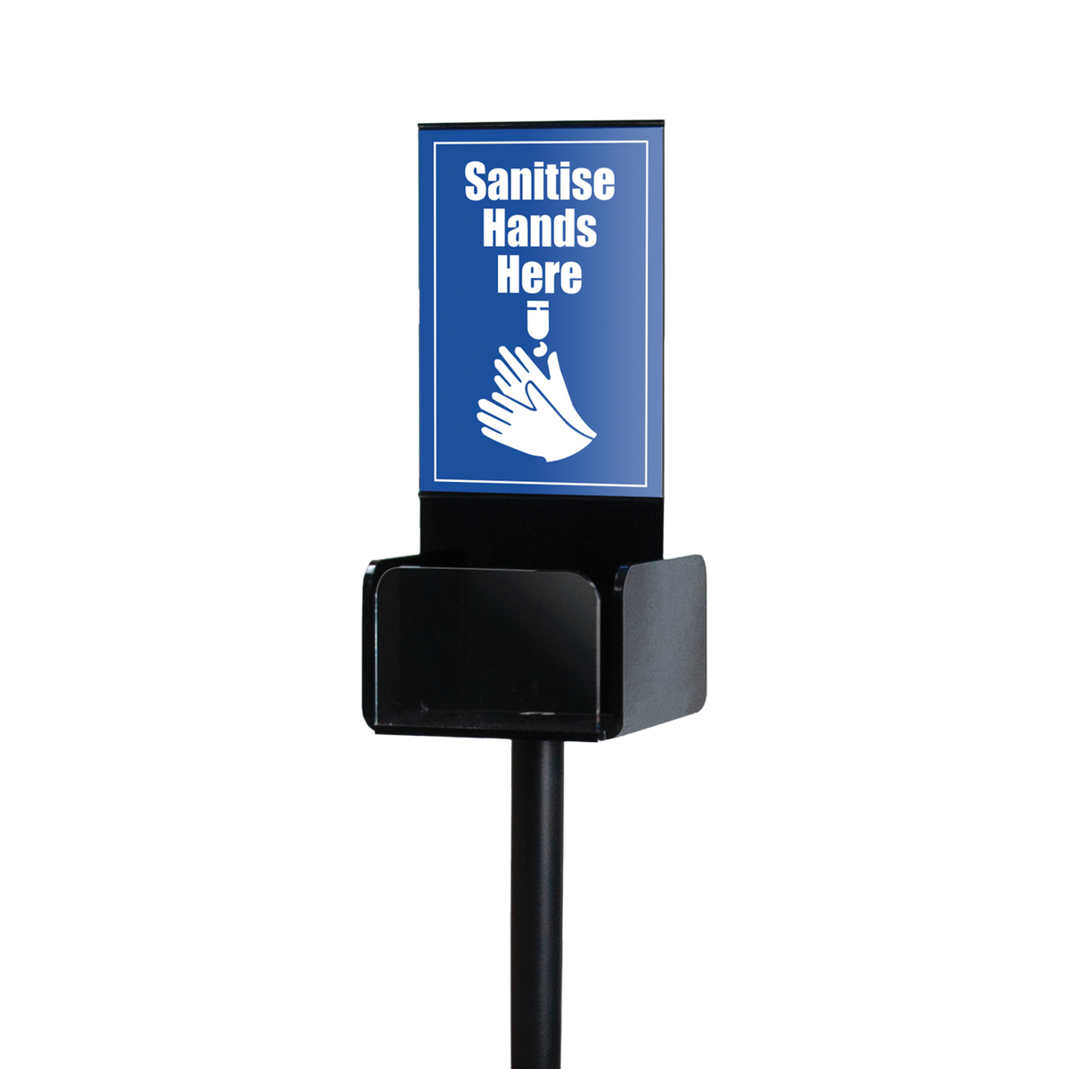 Deflecto Hand Sanitiser Display Stand A4 With Sign Holder