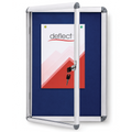Deflecto A3 Silver Lockable Felt Notice Board