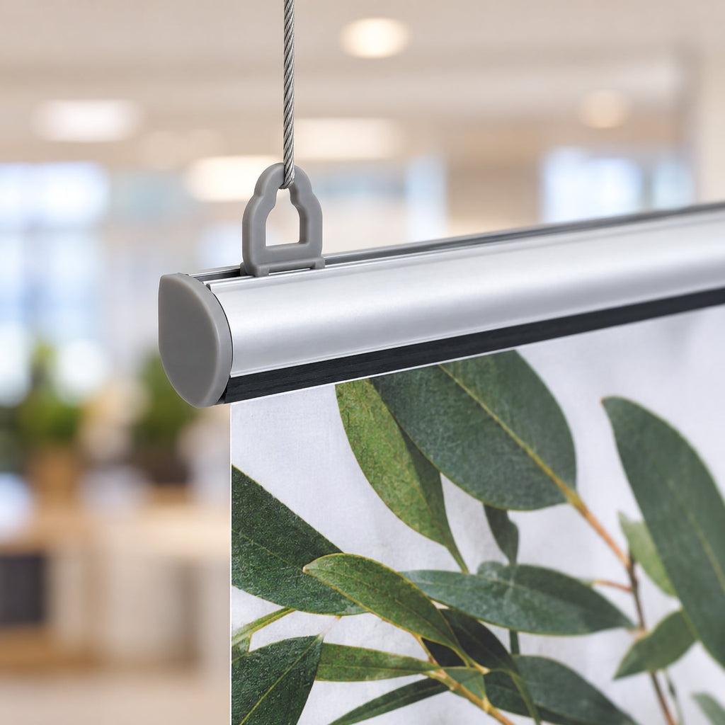 Deflecto Poster Hanger Loop and End Cap Set