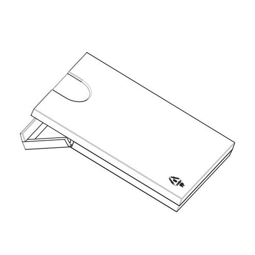 Deflecto Slimline Business Card Box Clear
