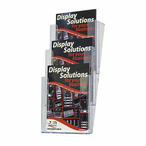 Deflecto 3 Pocket 3 Tier Stackable Wall Mount Brochure Holder A4