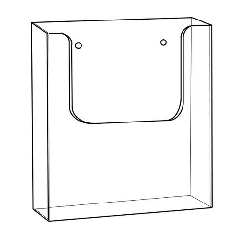 Deflecto Wall Mount Brochure Holder A4
